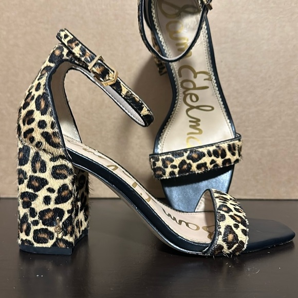 Sam Edelman Daniella  Calf Hair block heel sandals - Picture 1 of 7